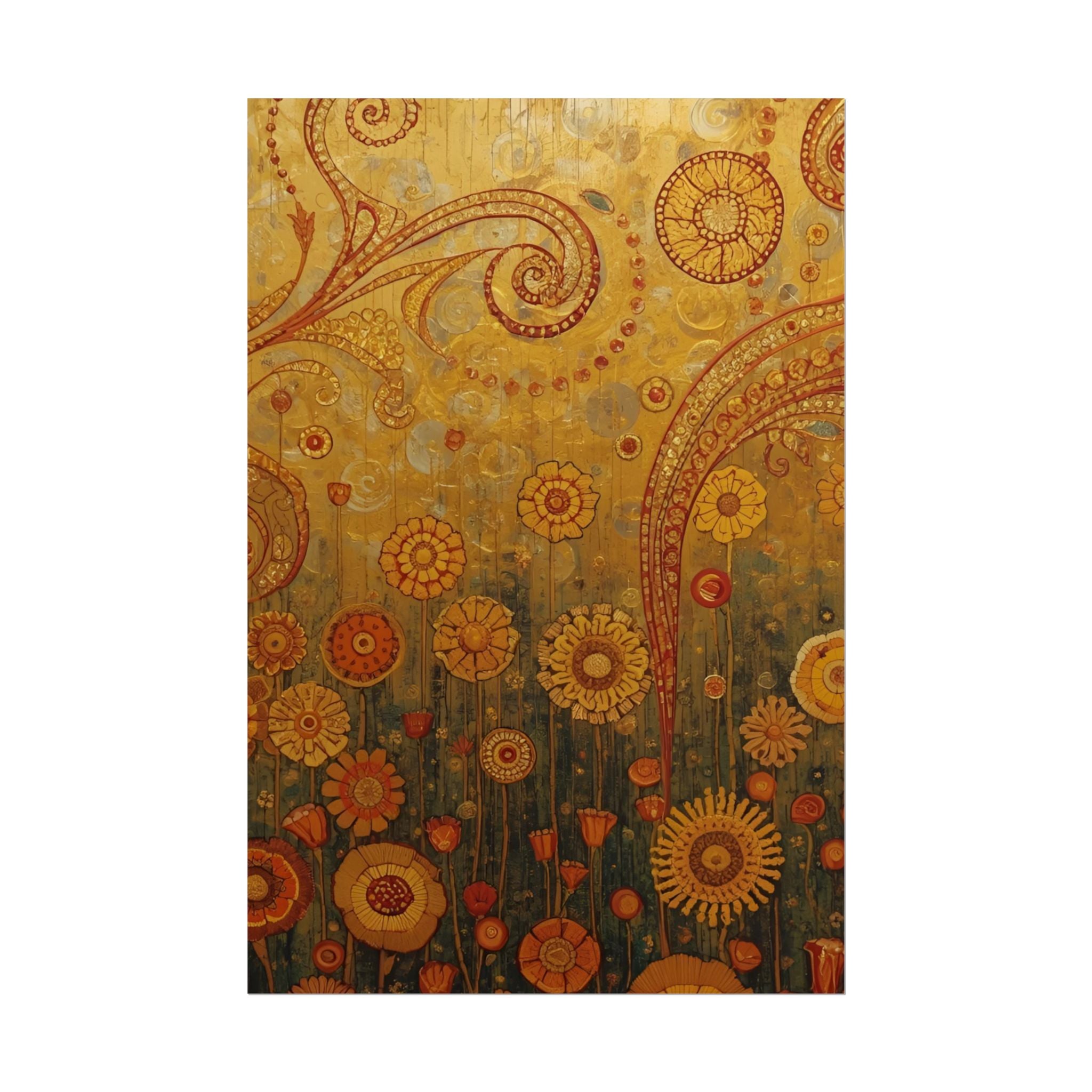 Bohemian Floral Wall Art Print Dorm Room Decor Vintage - Rosetta Creative Boutique